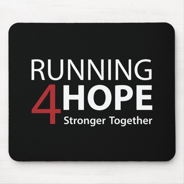 Running4Hope Black Mouse Pad (Front)