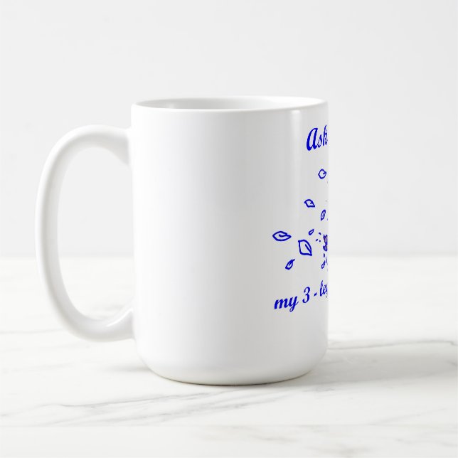 running 3- legged chicken mug (Left)