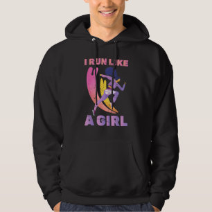 Running - A Girl Likes To Run - Marathon - Jogger Hoodie
