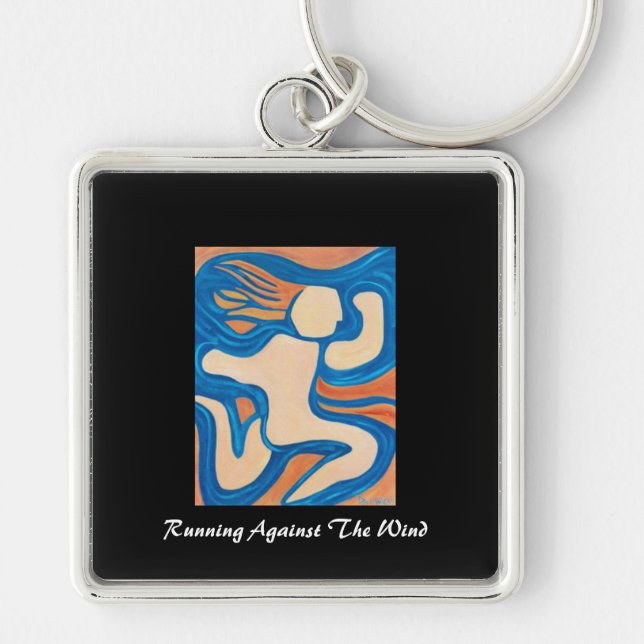 Running Against the Wind Key Ring (Front)