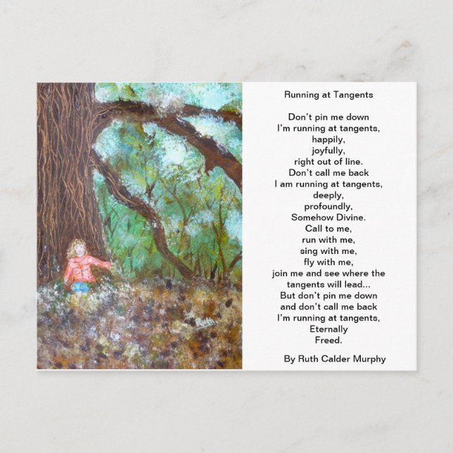 Running at Tangents Postcard (Front)