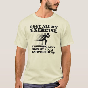 Running Away From Responsibility Funny T-Shirt