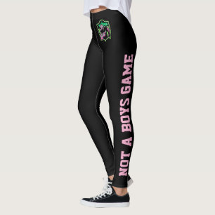 Running Back Girl Logo/ Not A Boys Game Leggings