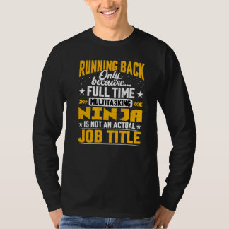 Running Back Job Title   Rugby Player T-Shirt