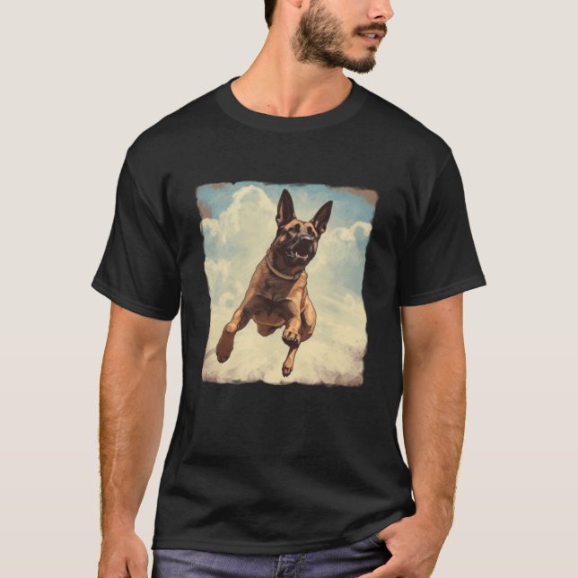 Running Belgian Malinois T-Shirt (Front)
