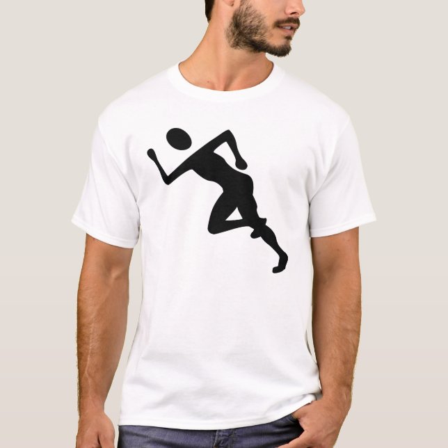 Running - Black T-Shirt (Front)
