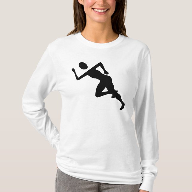 Running - Black T-Shirt (Front)