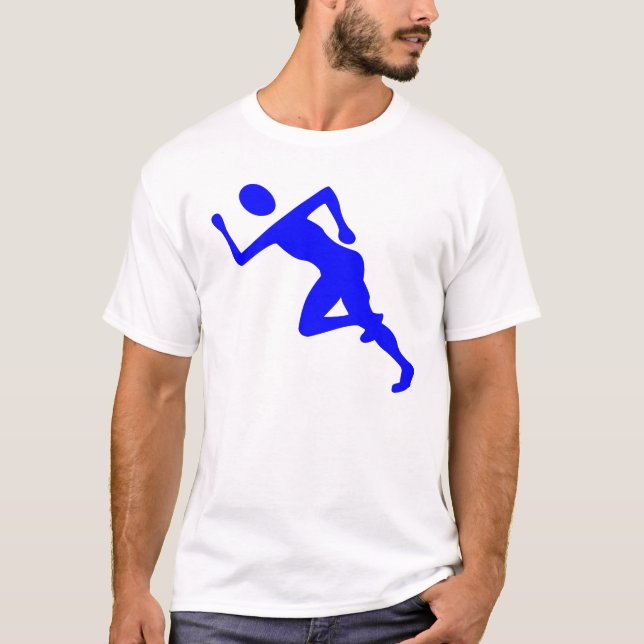 Running - Blue T-Shirt (Front)