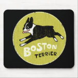 Running Boston Terrier Cartoon Dog | Energetic Dog Mouse Pad<br><div class="desc">Cute cartoon drawing of a running Boston Terrier. Refresh your work space with a new mouse pad and this fun dog design. Makes a cool gift for Boston lovers. Check out Jenn’s Doodle World for even more pet lover art and dog breed cartoons.</div>
