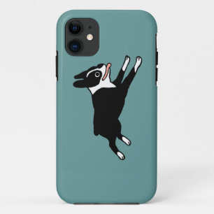 Running Boston Terrier - Customisable Colour iPhone 11 Case