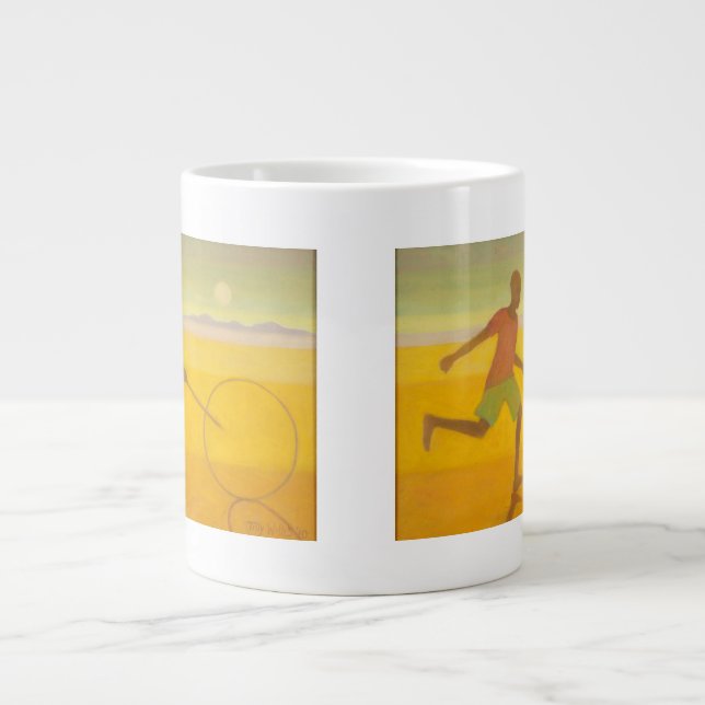 Running Boy 2010 Large Coffee Mug (Front)