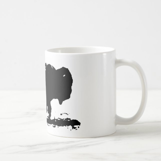 Running Buffalo Bison Pop Art Coffee Mug (Right)