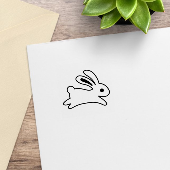 Running Bunny Rabbit 2 Rubber Stamp (Creator Uploaded)