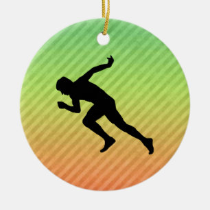 Running Ceramic Tree Decoration