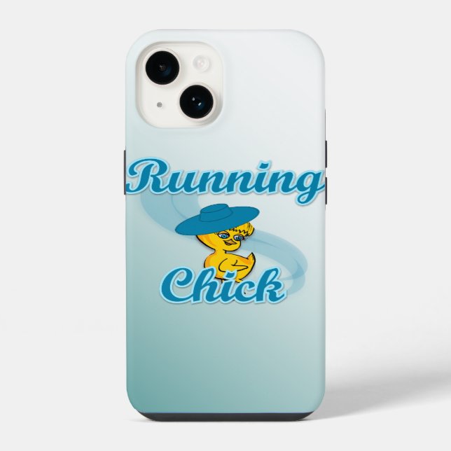 Running Chick #3 iPhone Case (Back)