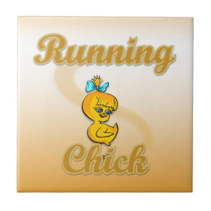 Running Chick Ceramic Tile