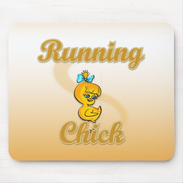 Running Chick Mouse Pad (Front)
