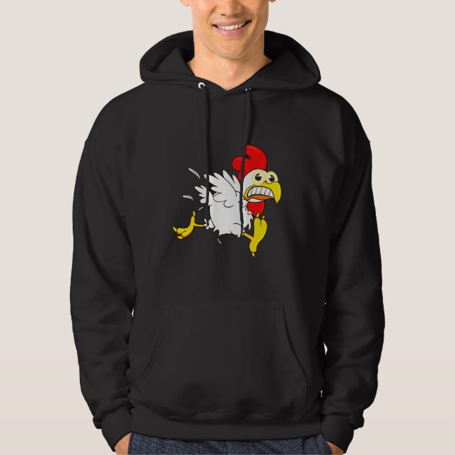 Running Chicken   Hoodie (Front)
