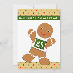 running Christmas greeting cards