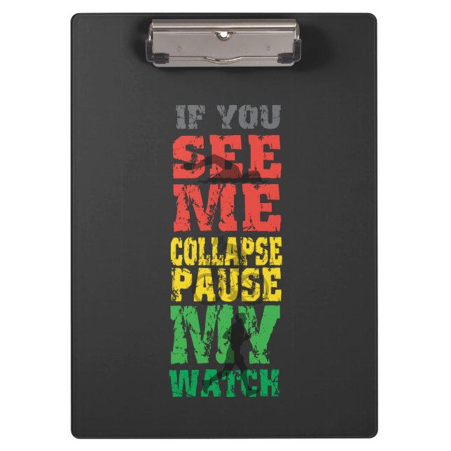 Running Cycling Gift Clipboard (Front)