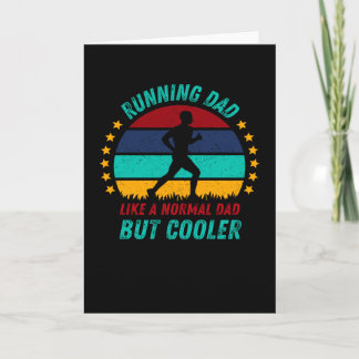 Running Dad - Cool Fathers Day Gift Card