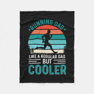 Running Dad Fleece Blanket