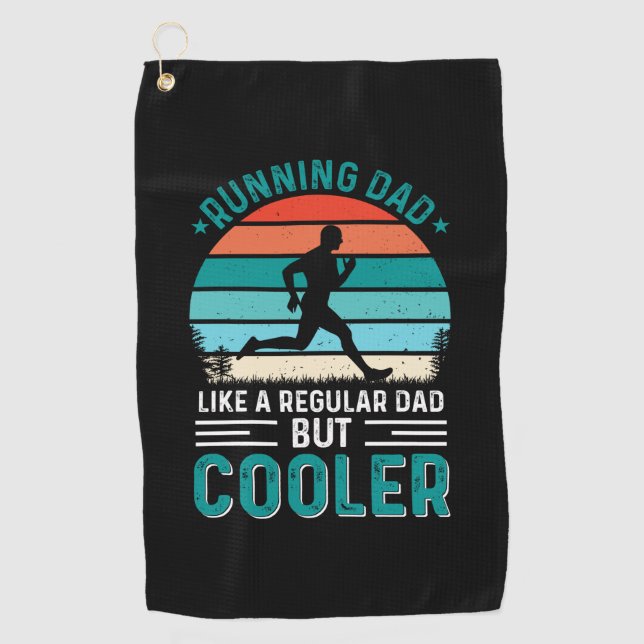 Running Dad Golf Towel (Front)