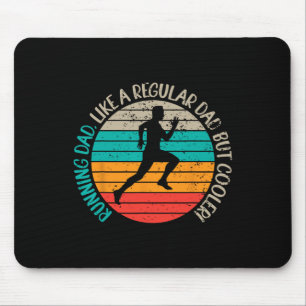 Running Dad S Biathlon Runner Marathon For Fathers Mouse Pad