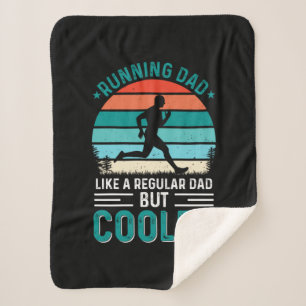 Running Dad Sherpa Blanket