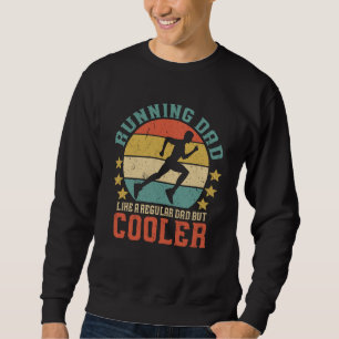 Running Dad Vintage Funny Marathon Runner Father's Sweatshirt