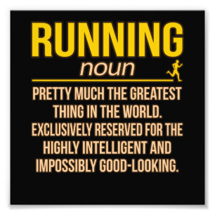 Running Definition Half Marathon Runner Fitness Gr Photo Print