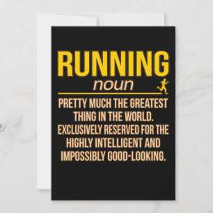 Running Definition Half Marathon Runner Fitness Gr Thank You Card
