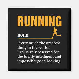 Running Definition Humor Marathon Funny Athlete Ru Magnet