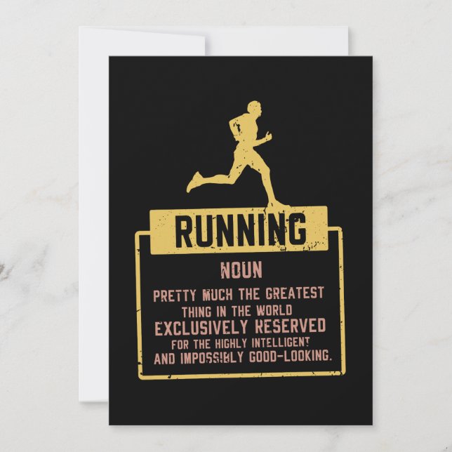 Running Definition Invitation (Front)