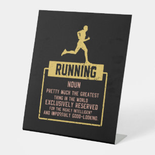 Running Definition Pedestal Sign