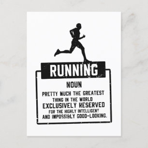 Running Definition Postcard