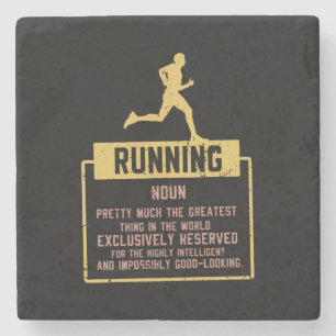 Running Definition Stone Coaster