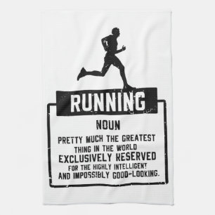 Running Definition Tea Towel
