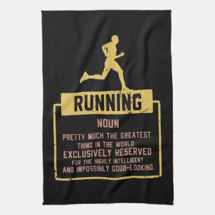 Running Definition Tea Towel