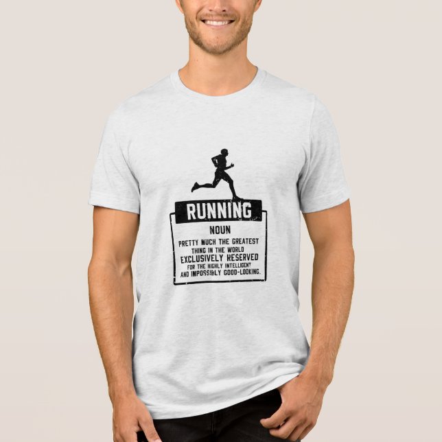 Running Definition Tri-Blend Shirt (Front)