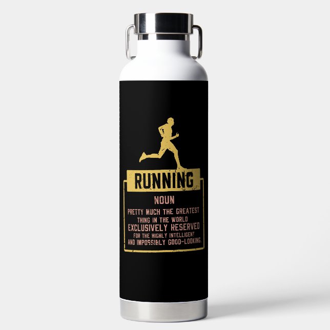 Running Definition Water Bottle (Front)