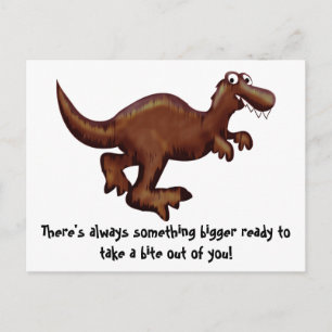 Running Dinosaur Postcard