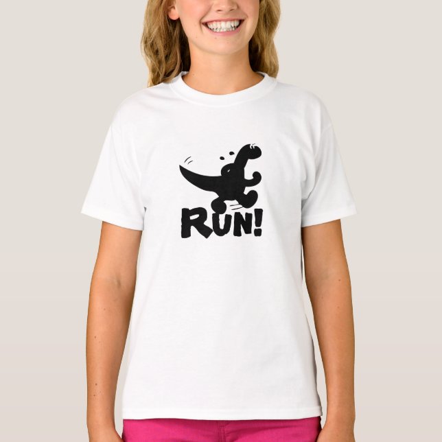 Running Dinosaur T-Shirt (Front)