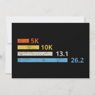 Running Distances I - 5K 10K 13.1 26.2 Marathoner Card