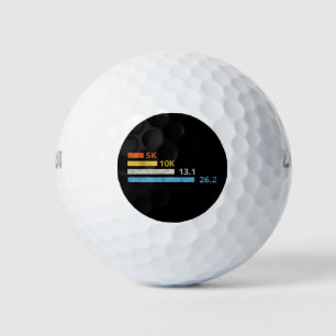 Running Distances I - 5K 10K 13.1 26.2 Marathoner Golf Balls