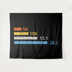 Running Distances I - 5K 10K 13.1 26.2 Marathoner Tapestry