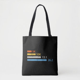 Running Distances I - 5K 10K 13.1 26.2 Marathoner Tote Bag