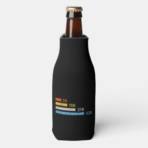 Running Distances II - 5K 10K 21K 42K Marathoner Bottle Cooler