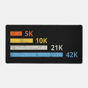 Running Distances II - 5K 10K 21K 42K Marathoner Desk Mat