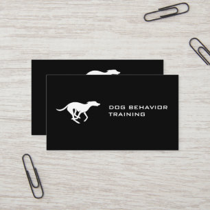 Running Dog Animal Trainer Business Card